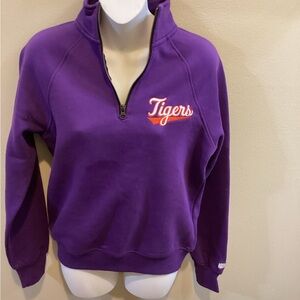 Purple Clemson Tigers Women's Quarter-Zip Sweatshirt